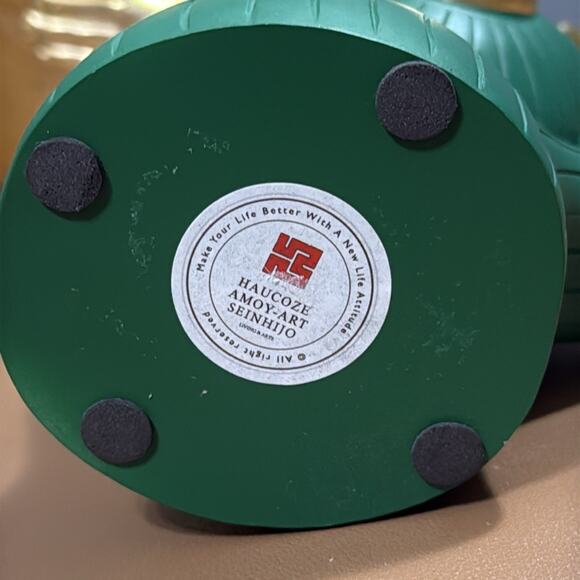 Haucoze Amoy-Art Seinhijo monkey green and gold trinket candy dish candle holder - Picture 6 of 10